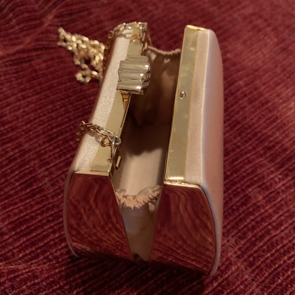 Gold Satin Clutch - Picture 8 of 16